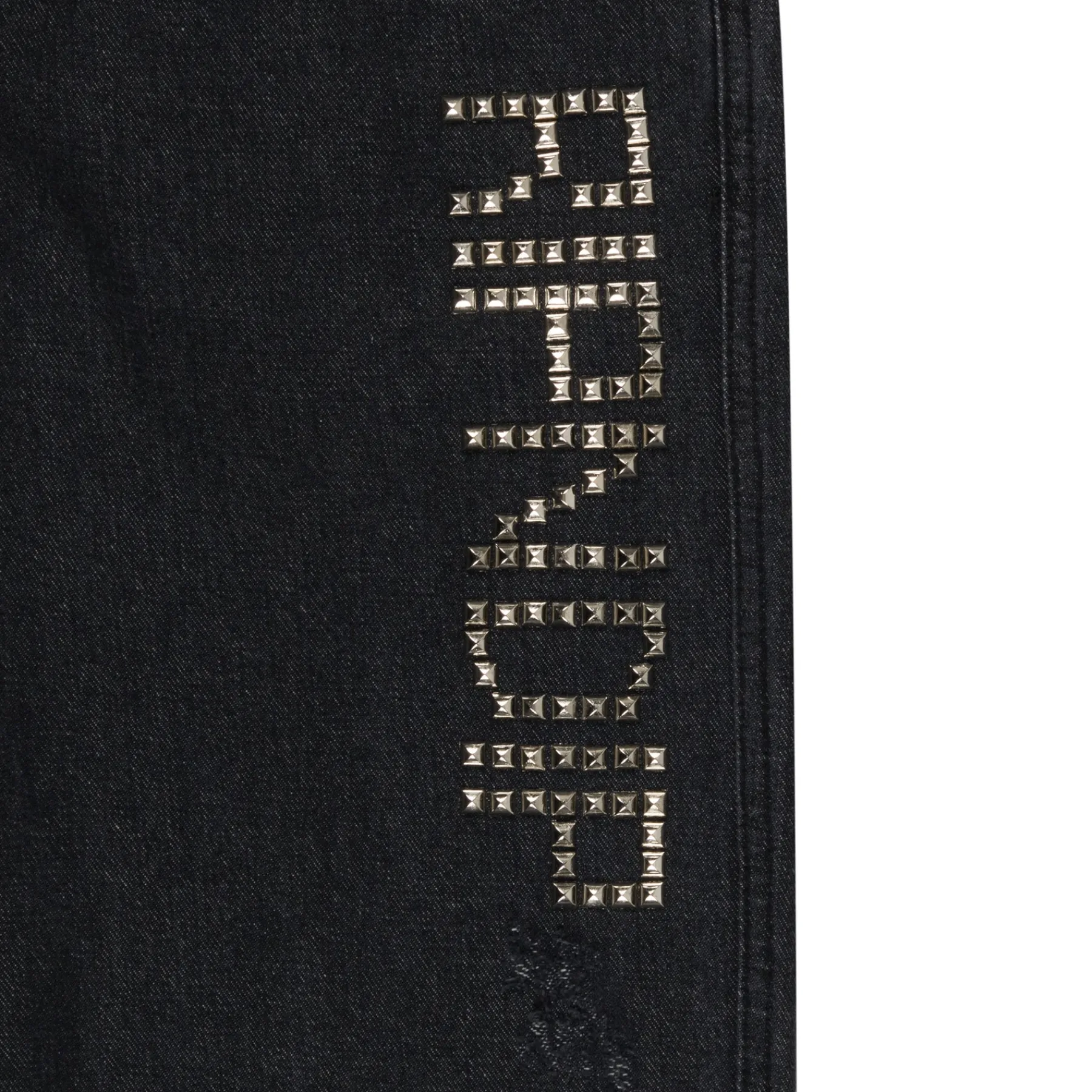 Ripndip Pants<Rockstar Distressed Denim Pants (Black)