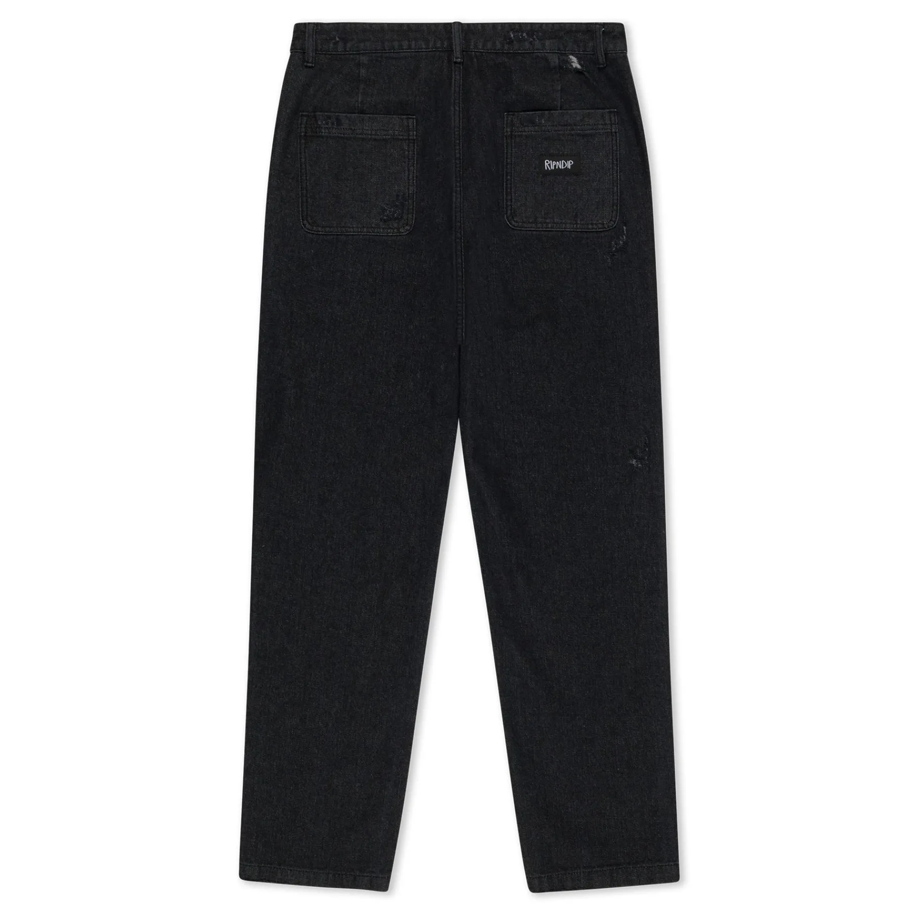 Ripndip Pants<Rockstar Distressed Denim Pants (Black)
