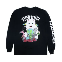 Ripndip Long Sleeve Tees<Runaway Long Sleeve (Black)