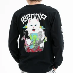 Ripndip Long Sleeve Tees<Runaway Long Sleeve (Black)