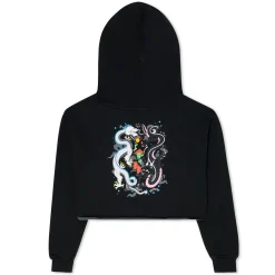 Ripndip Hoodies / Crewnecks|Womens<Ryu Cropped Hoodie (Black)