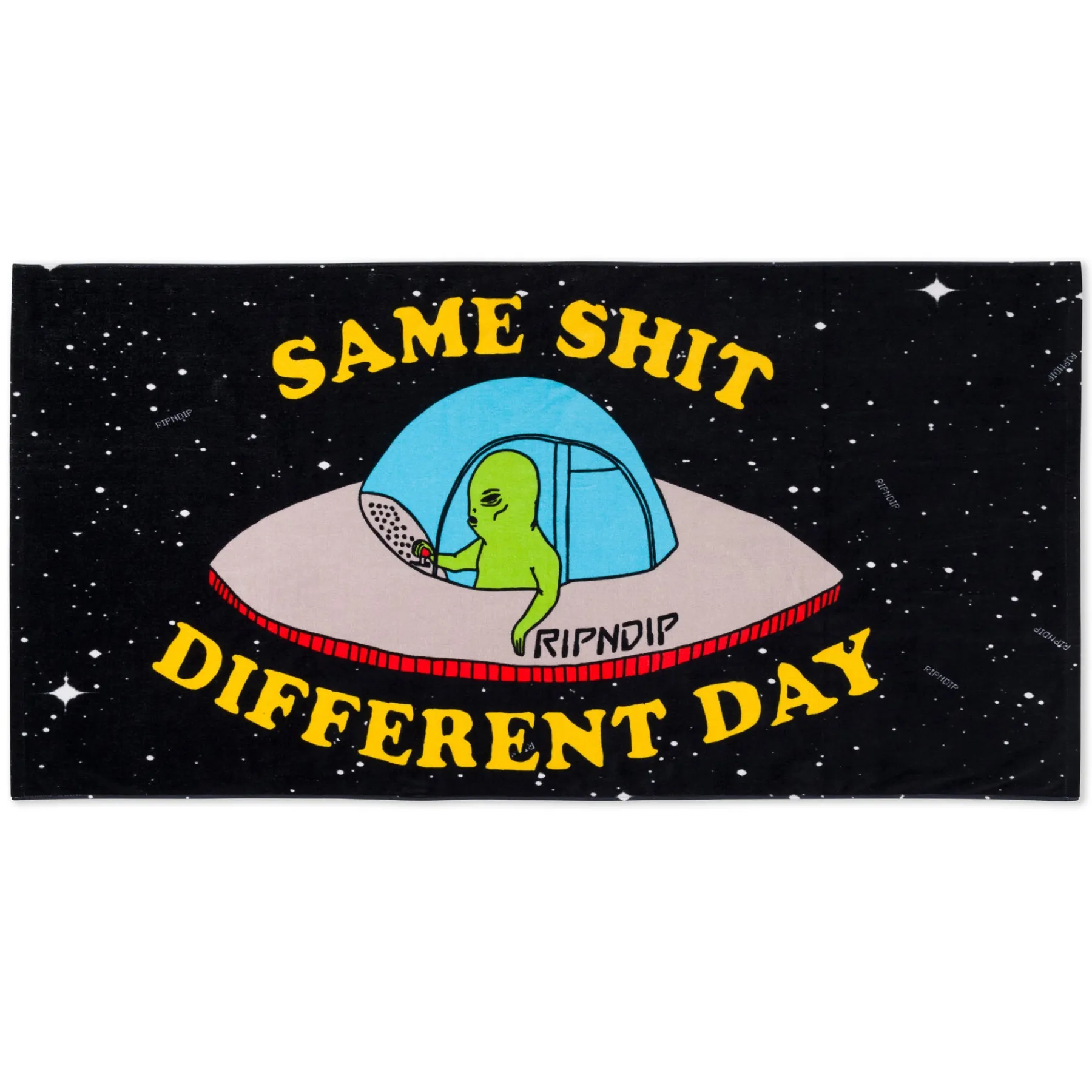 Ripndip Stocking Stuffers|Home Goods<Same Shit Different Day Beach Towel (Black)