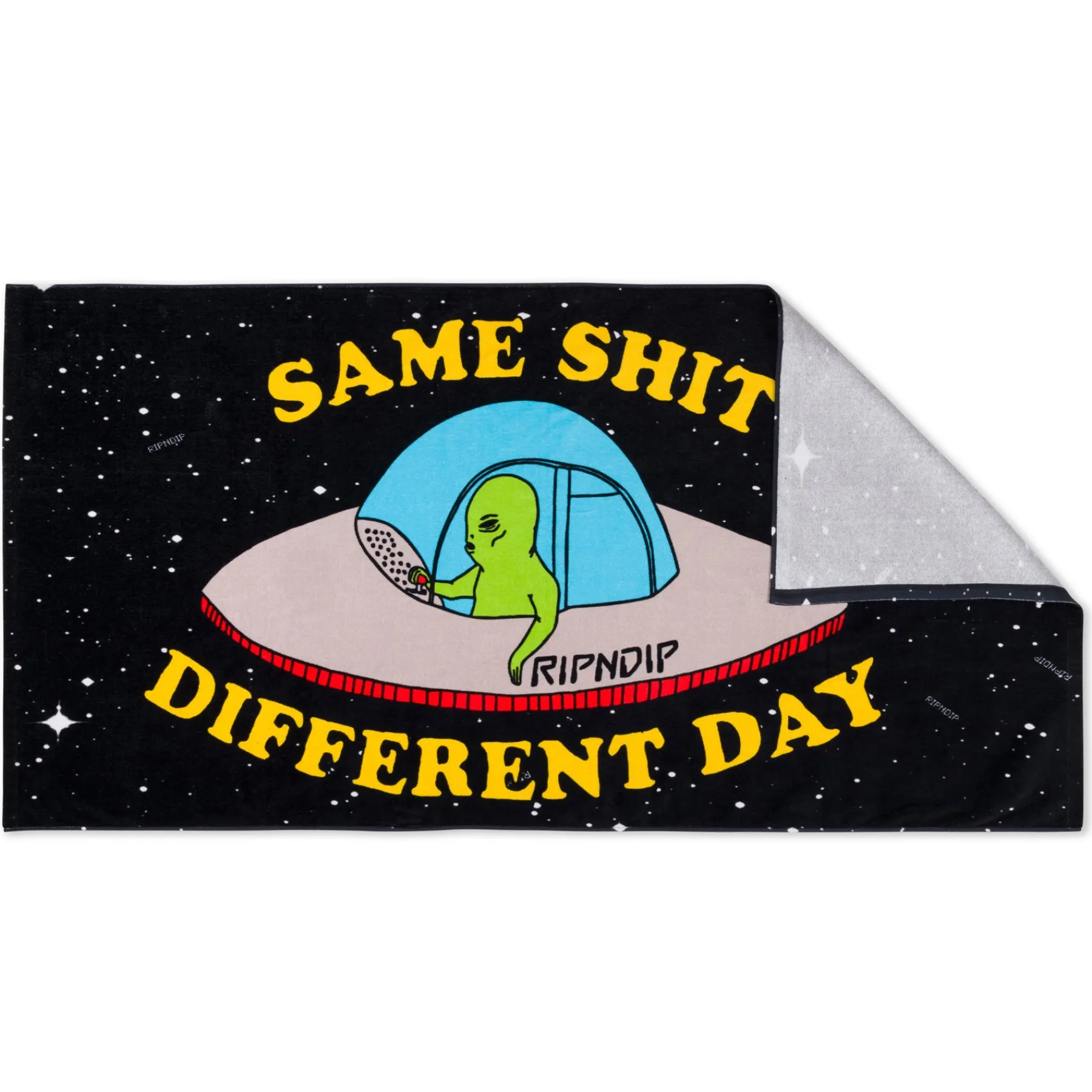 Ripndip Stocking Stuffers|Home Goods<Same Shit Different Day Beach Towel (Black)