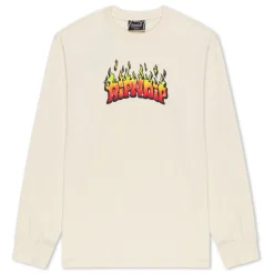 Ripndip Long Sleeve Tees<Scary Cute Long Sleeve (Natural )