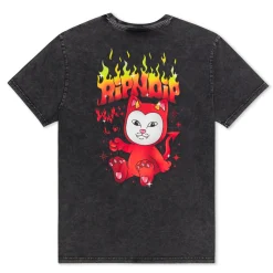 Ripndip Short Sleeve Tees<Scary Cute Tee (Black Wash)