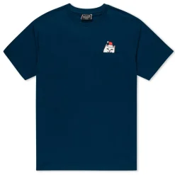 Ripndip Short Sleeve Tees|Christmas Items<Secret Santa Pocket Tee (Navy)