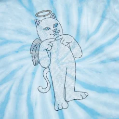 Ripndip Hoodies / Crewnecks<Sent From Heaven Hoodie (Light Blue Spiral Dye)