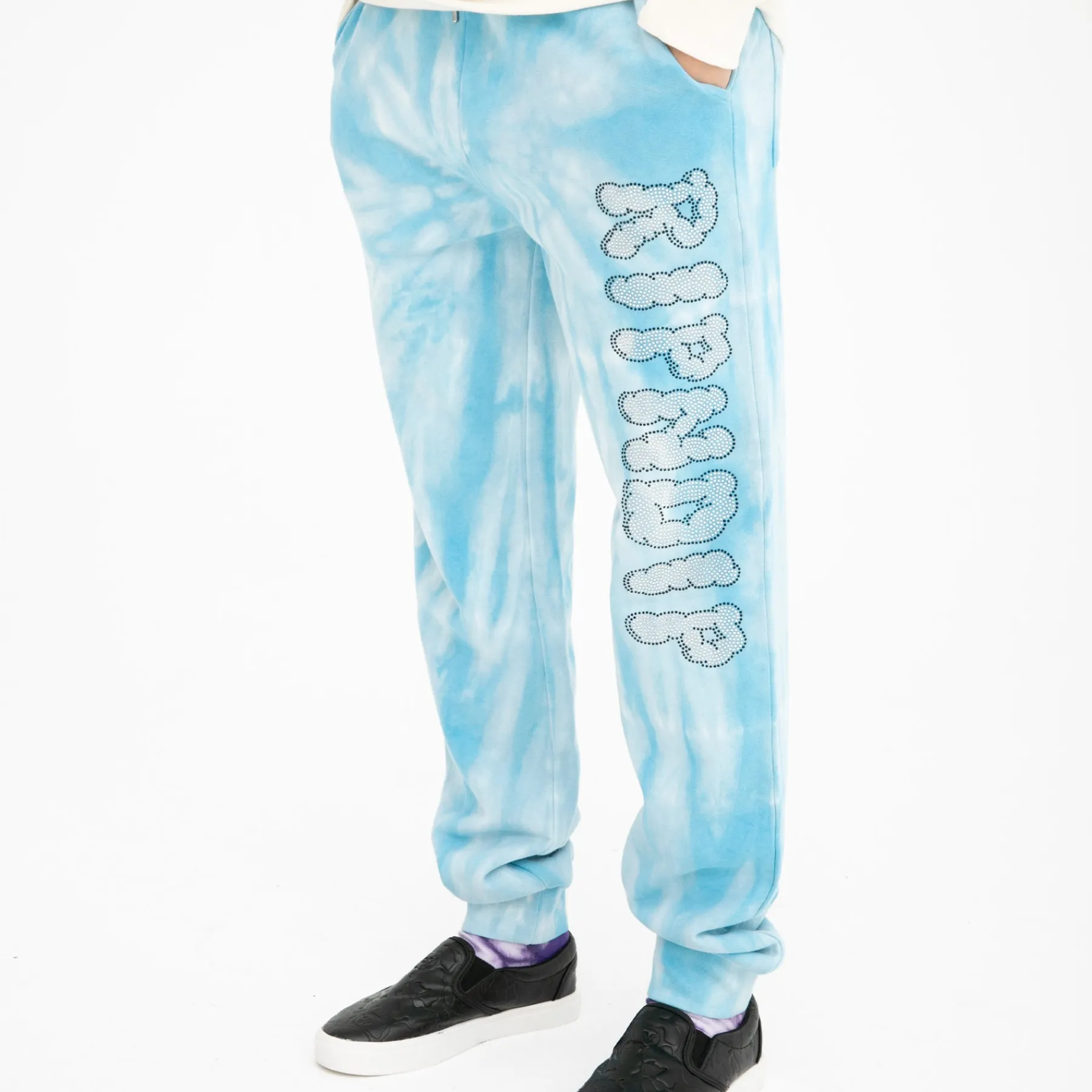Ripndip Pants|Sweats<Sent From Heaven Sweatpants (Light Blue Spiral Dye)