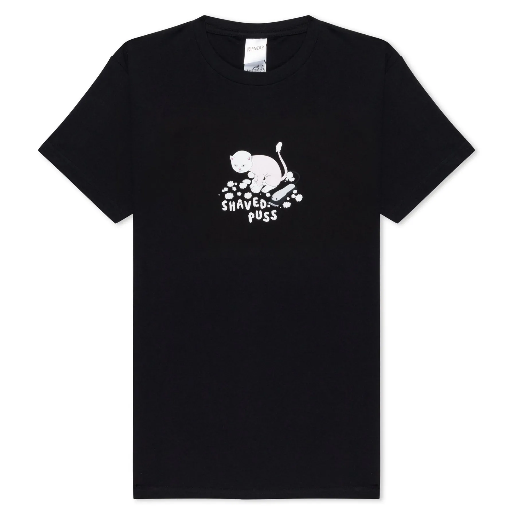 Ripndip Short Sleeve Tees|Stocking Stuffers<Shaved Puss Tee (Black)