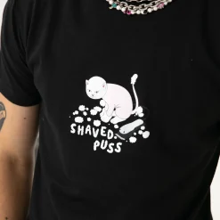 Ripndip Short Sleeve Tees|Stocking Stuffers<Shaved Puss Tee (Black)
