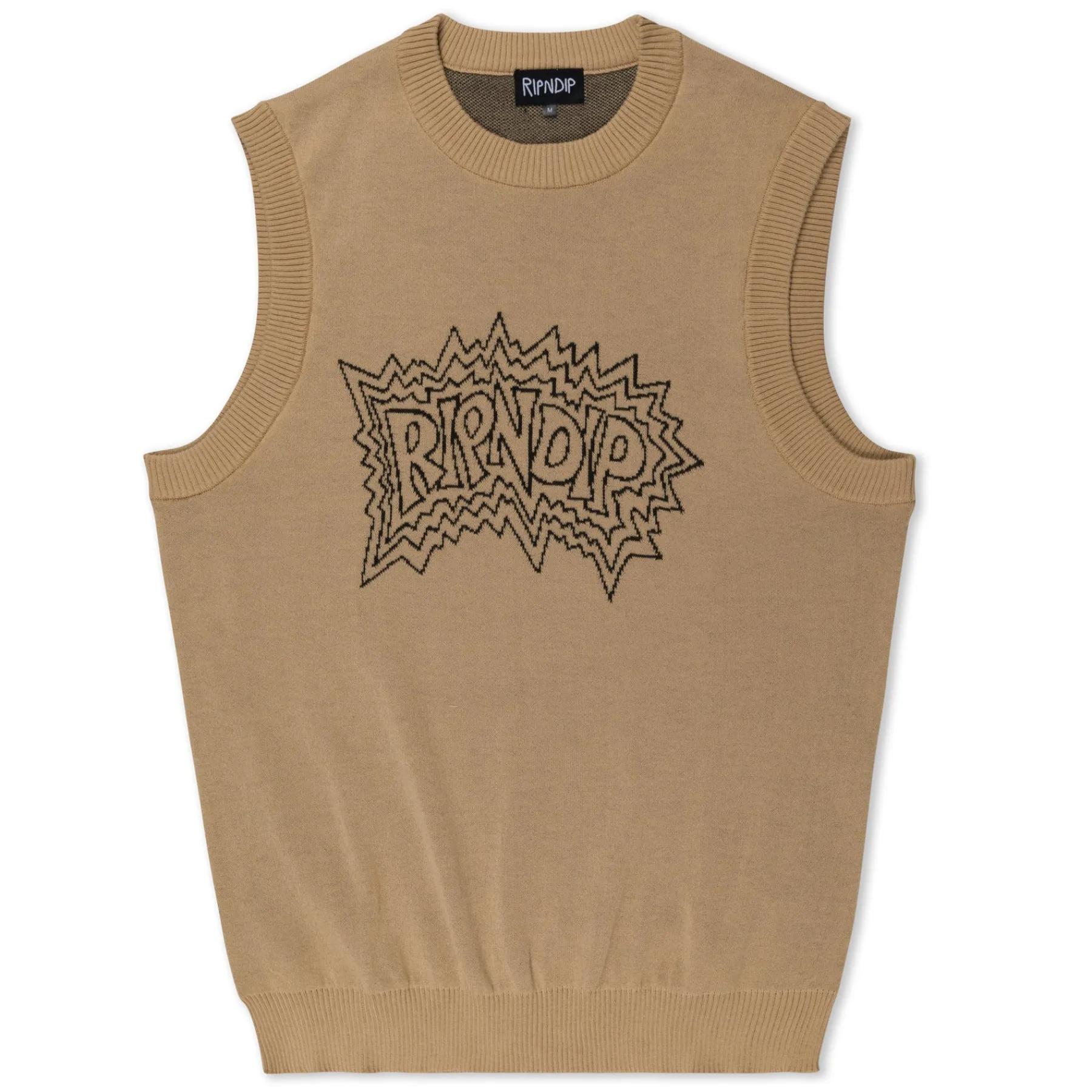 Ripndip Knits / Sweaters|Stocking Stuffers<Shock Knit Sweater Vest (Natural)