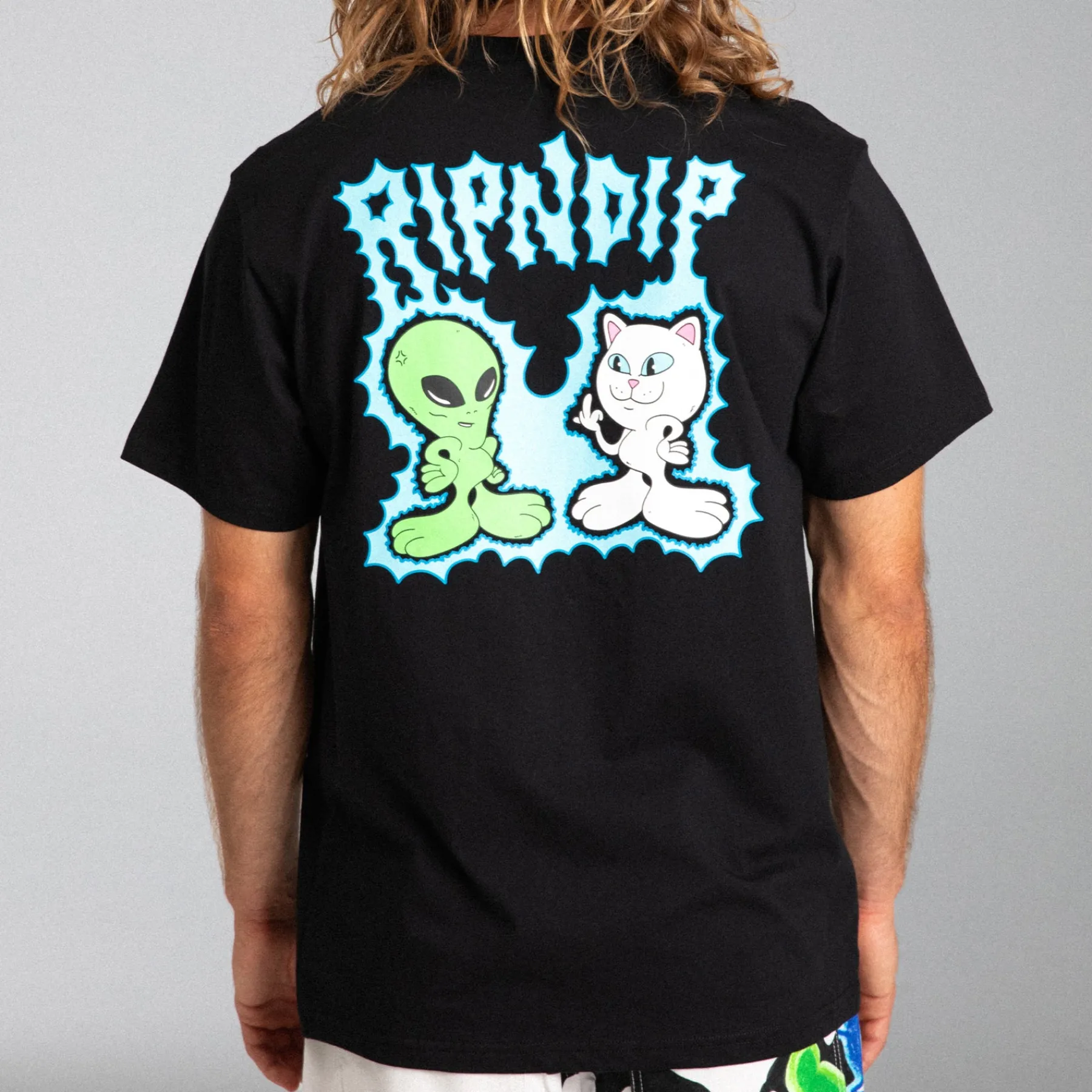 Ripndip Short Sleeve Tees<Shocking Tee (Black)