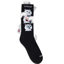 Ripndip Socks<Shroom Diet Socks (Black)
