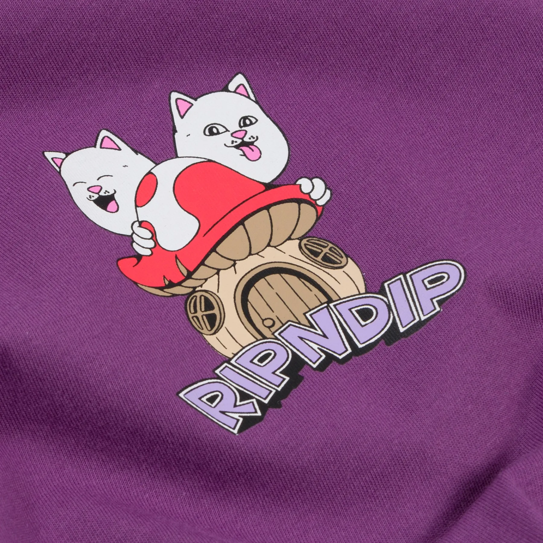 Ripndip Short Sleeve Tees<Shroom House Tee (Plum)