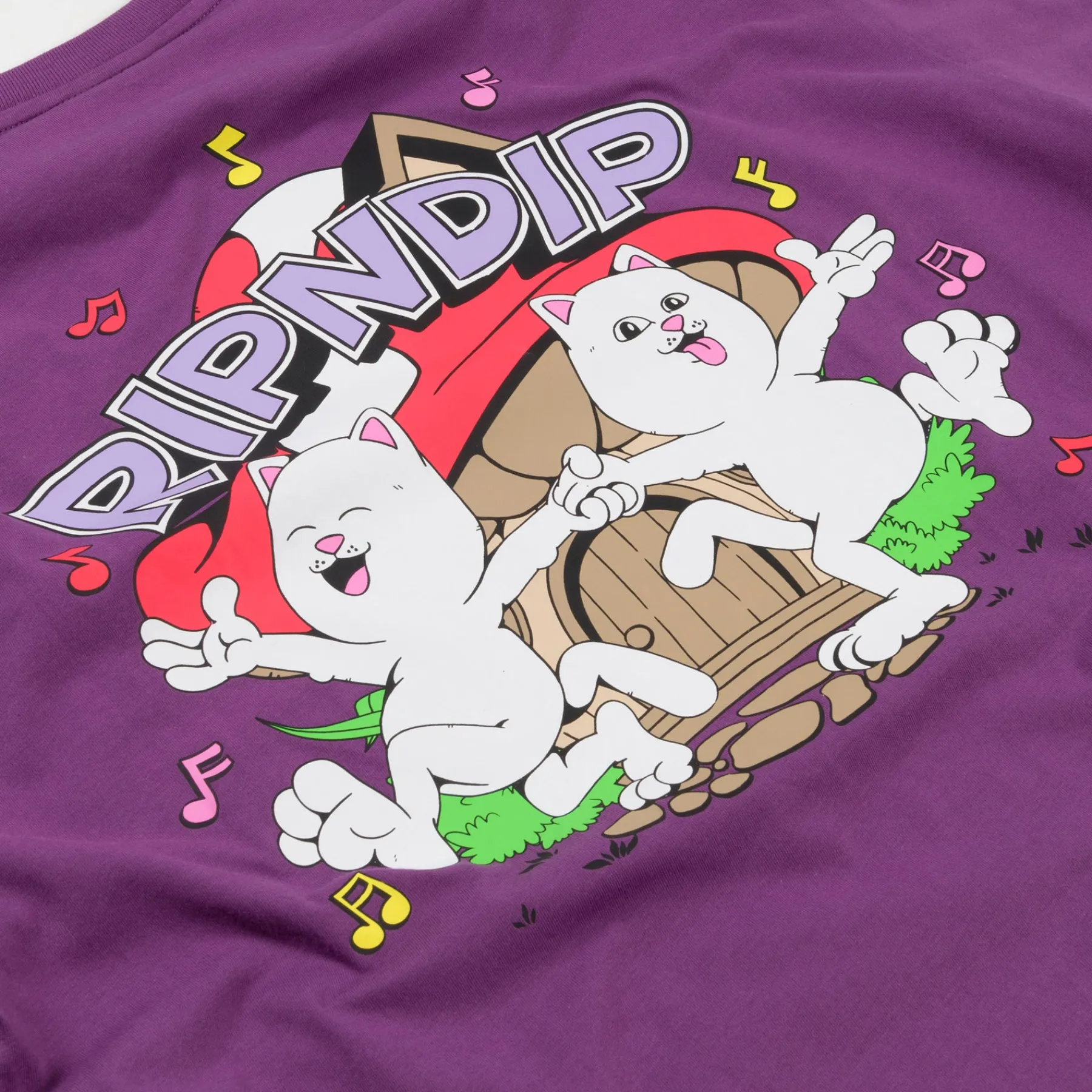 Ripndip Short Sleeve Tees<Shroom House Tee (Plum)