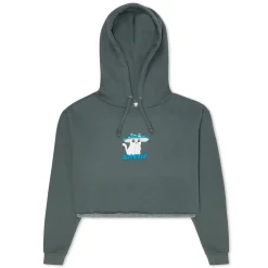 Ripndip Hoodies / Crewnecks|Womens<Shroom Nerm Cropped Hoodie (Charcoal)