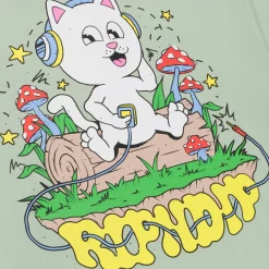 Ripndip Short Sleeve Tees<Shroom Song Tee (Sage)