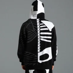 Ripndip Hoodies / Crewnecks|Knits / Sweaters<Skelly Nerm Knit Hoodie (Black/White)
