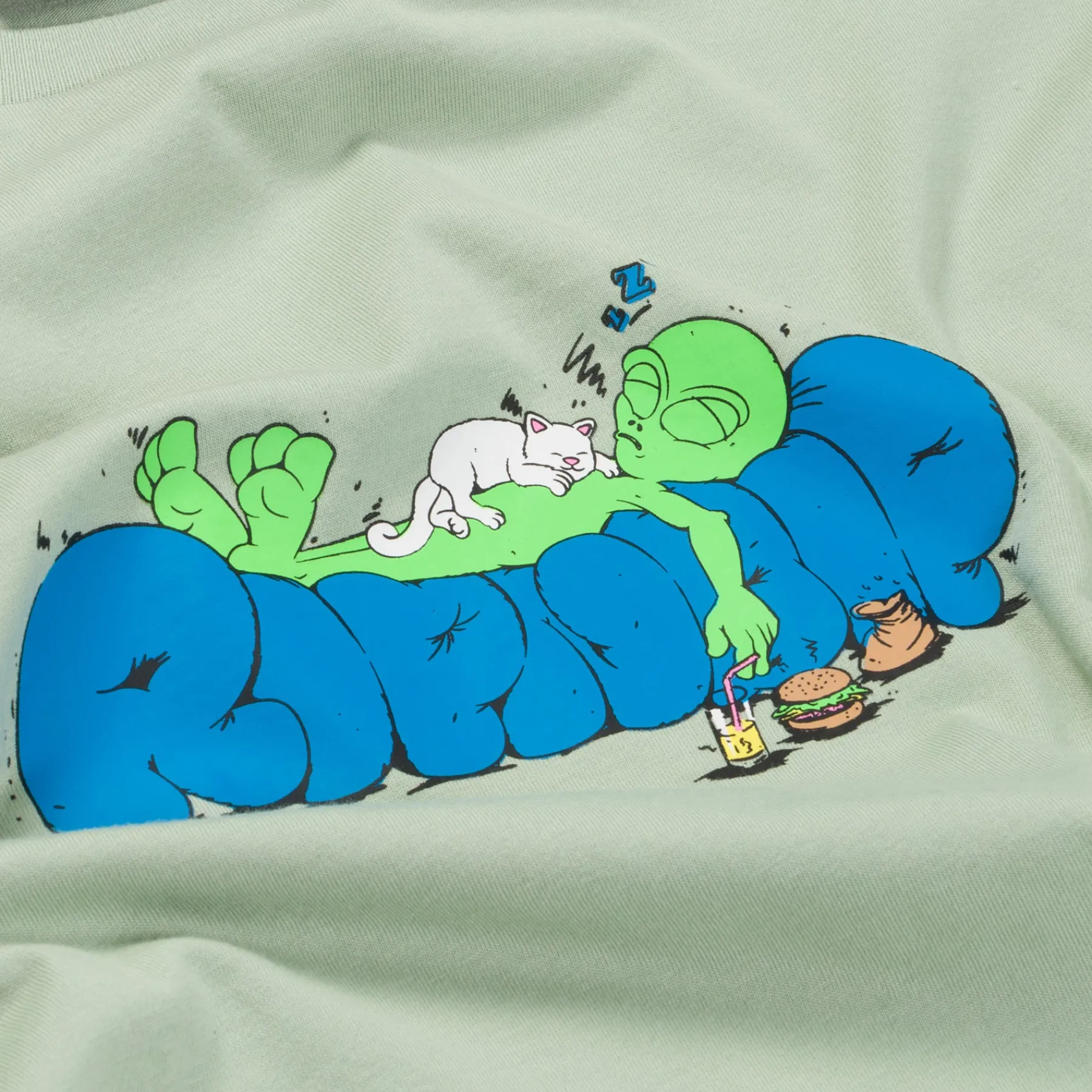 Ripndip Short Sleeve Tees|Stocking Stuffers<Sleepy Tee (Sage)