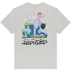 Ripndip Short Sleeve Tees<So Dangerous So Cute Tee (Grey)