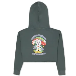 Ripndip Hoodies / Crewnecks|Womens<So Mushroom Cropped Hoodie (Charcoal)