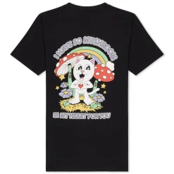 Ripndip Short Sleeve Tees<So Mushroom Tee (Black)