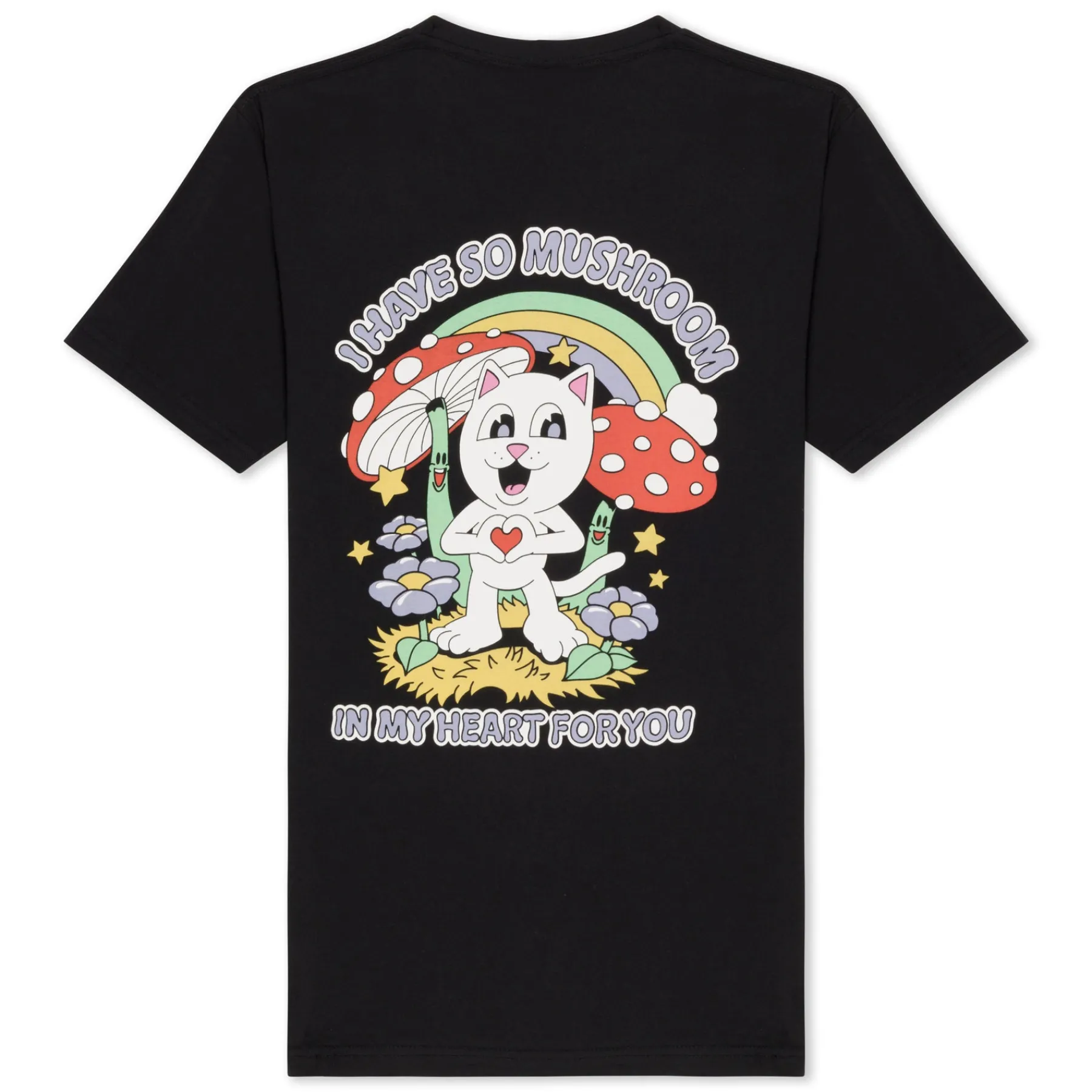 Ripndip Short Sleeve Tees<So Mushroom Tee (Black)
