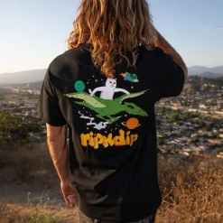 Ripndip Short Sleeve Tees<Space Bird Tee (Black)