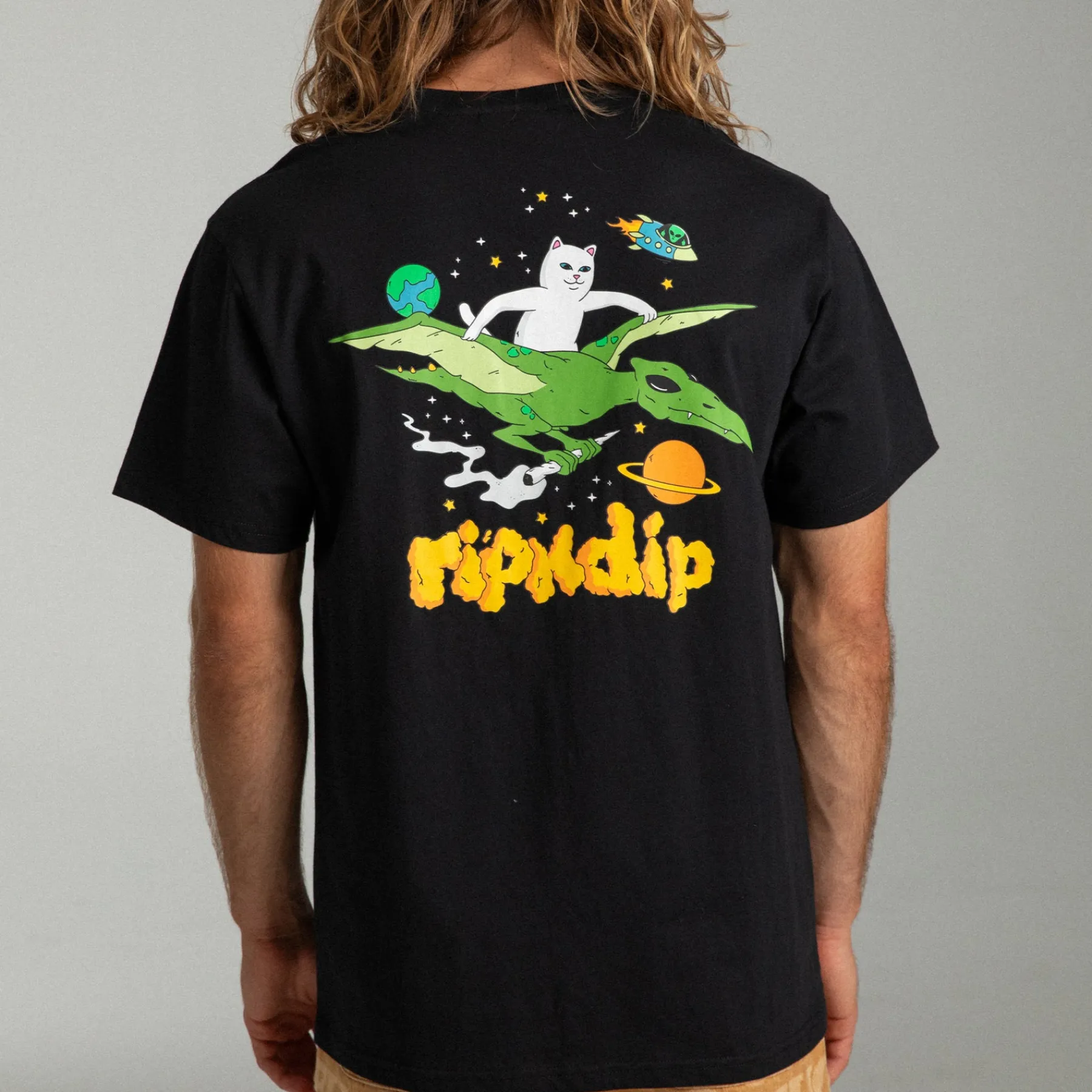 Ripndip Short Sleeve Tees<Space Bird Tee (Black)