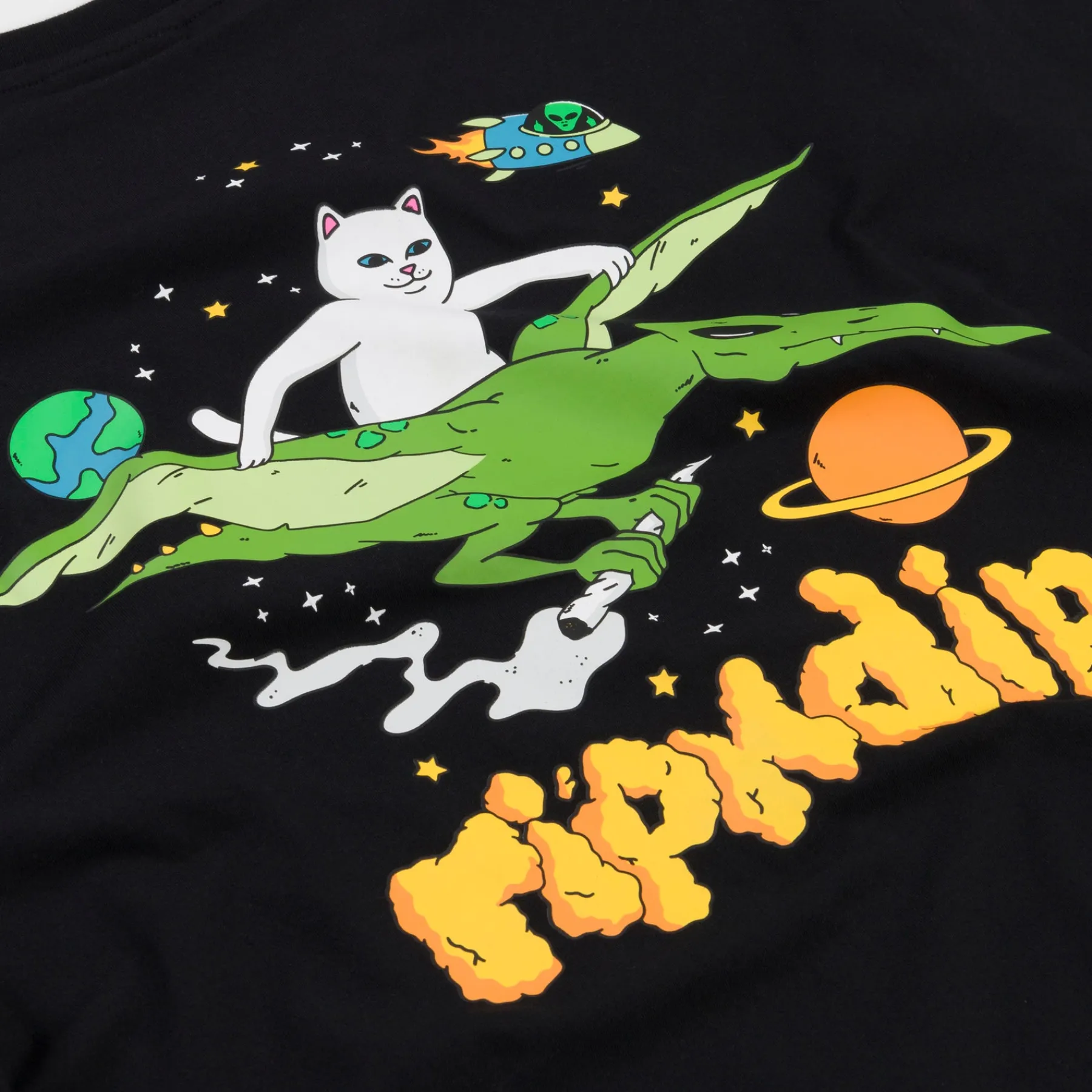 Ripndip Short Sleeve Tees<Space Bird Tee (Black)