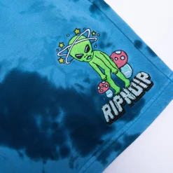 Ripndip Sweats|Shorts<Space Gang Sweatshorts (Navy Lightning Wash)
