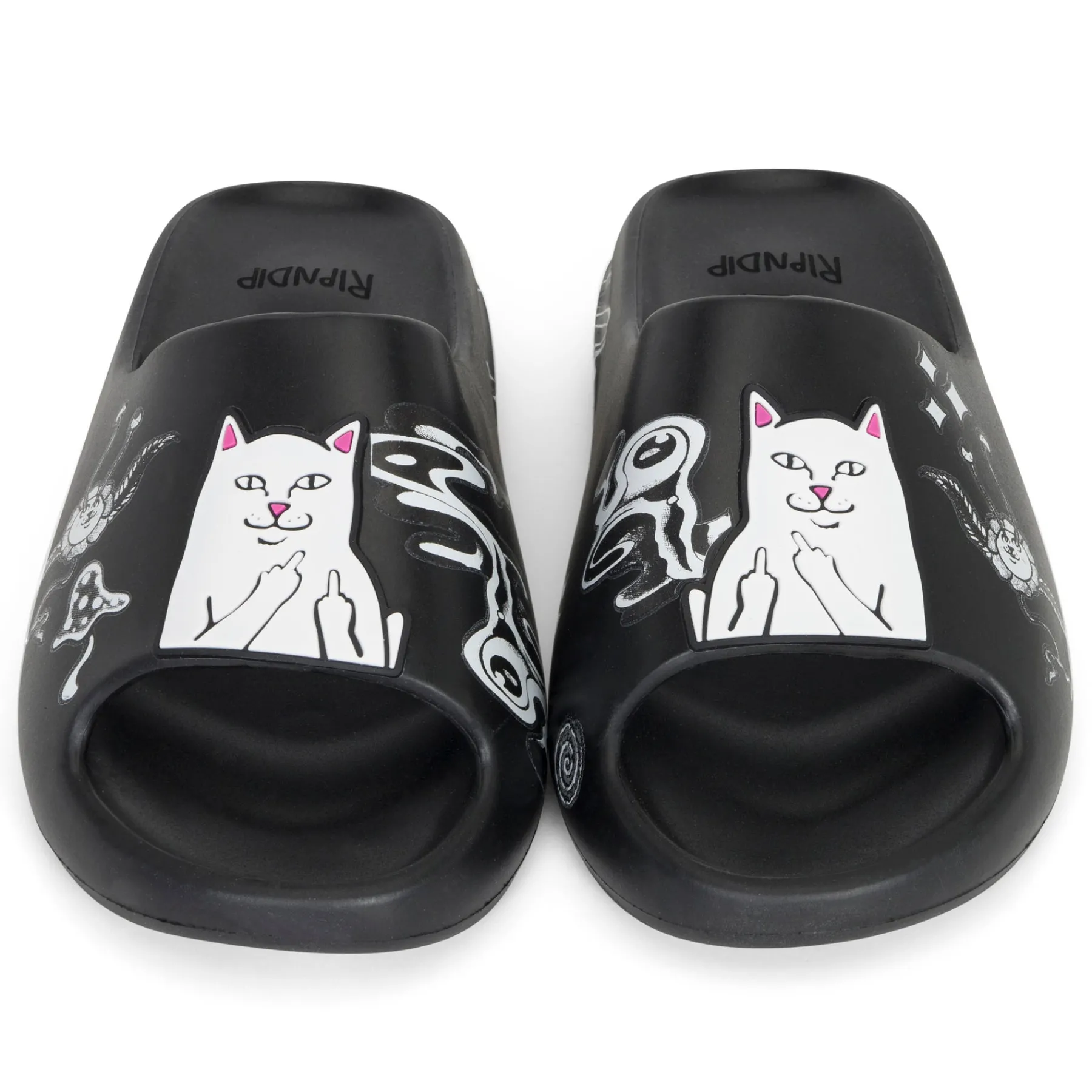 Ripndip Slides / Slippers|Shoes<Space Walk Cloud Slides (Black)