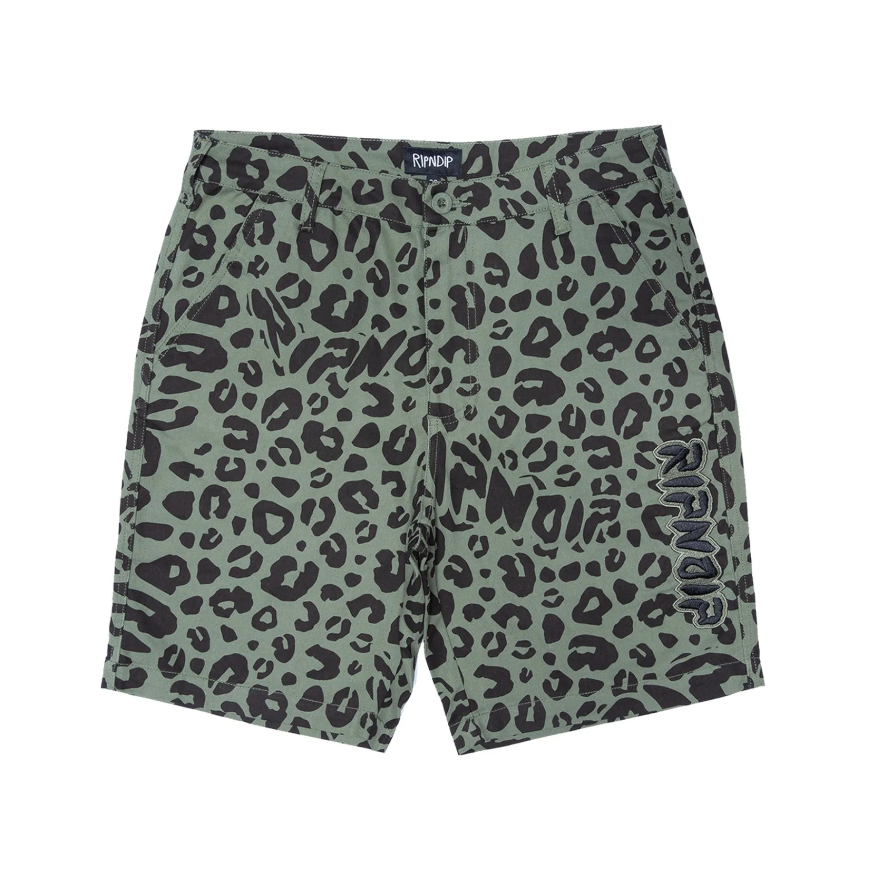 Ripndip Shorts|Stocking Stuffers<Spotted Cotton Twill Shorts (Olive)