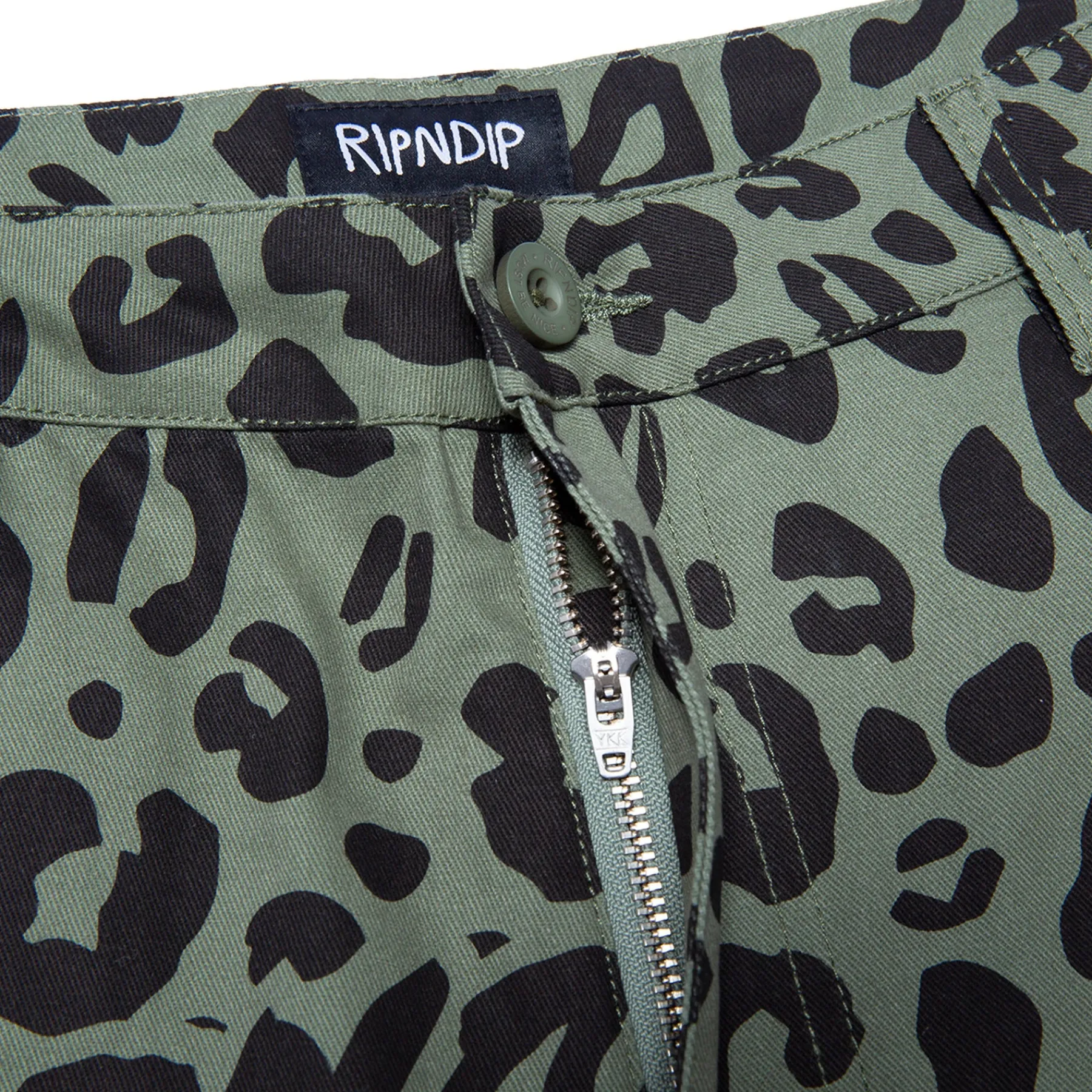 Ripndip Shorts|Stocking Stuffers<Spotted Cotton Twill Shorts (Olive)
