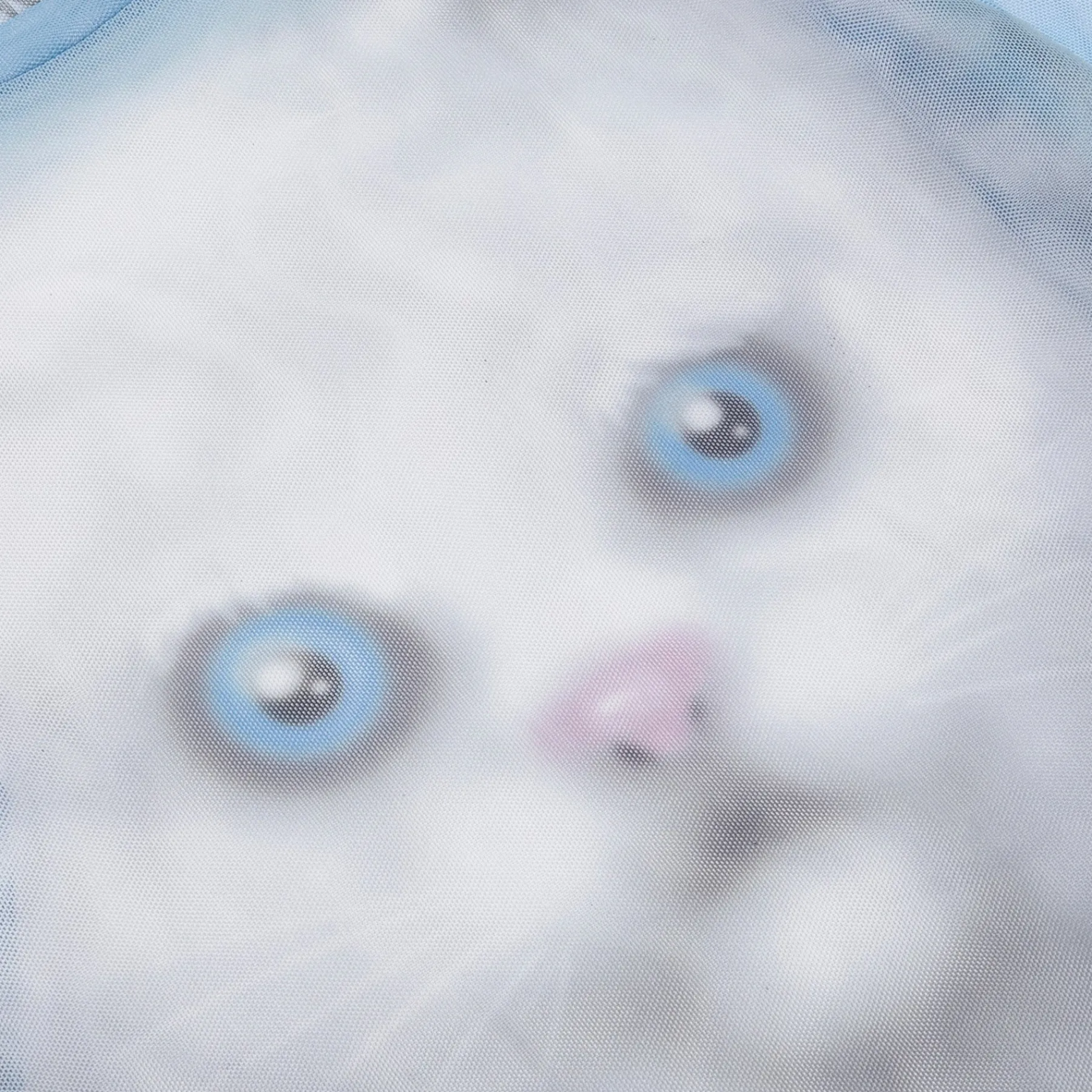Ripndip Womens<Sprinkles Long Sleeve Mesh Top (Light Blue)
