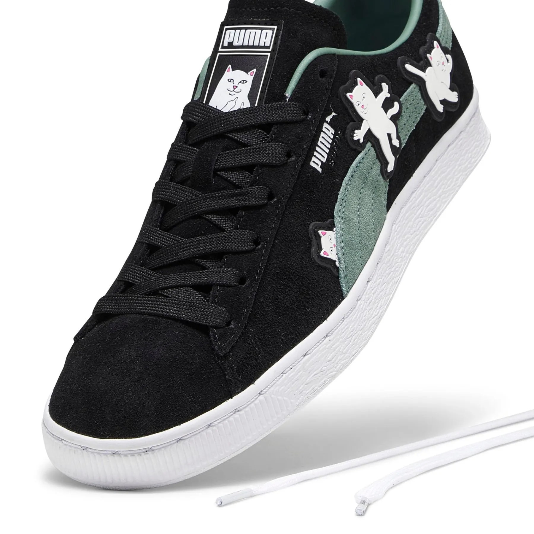 Ripndip Shoes<Suede (Puma Black Eucalyptus)