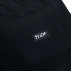 Ripndip Sweats|Shorts<Summer Revenge Rhinestone Sweatshorts (Black)