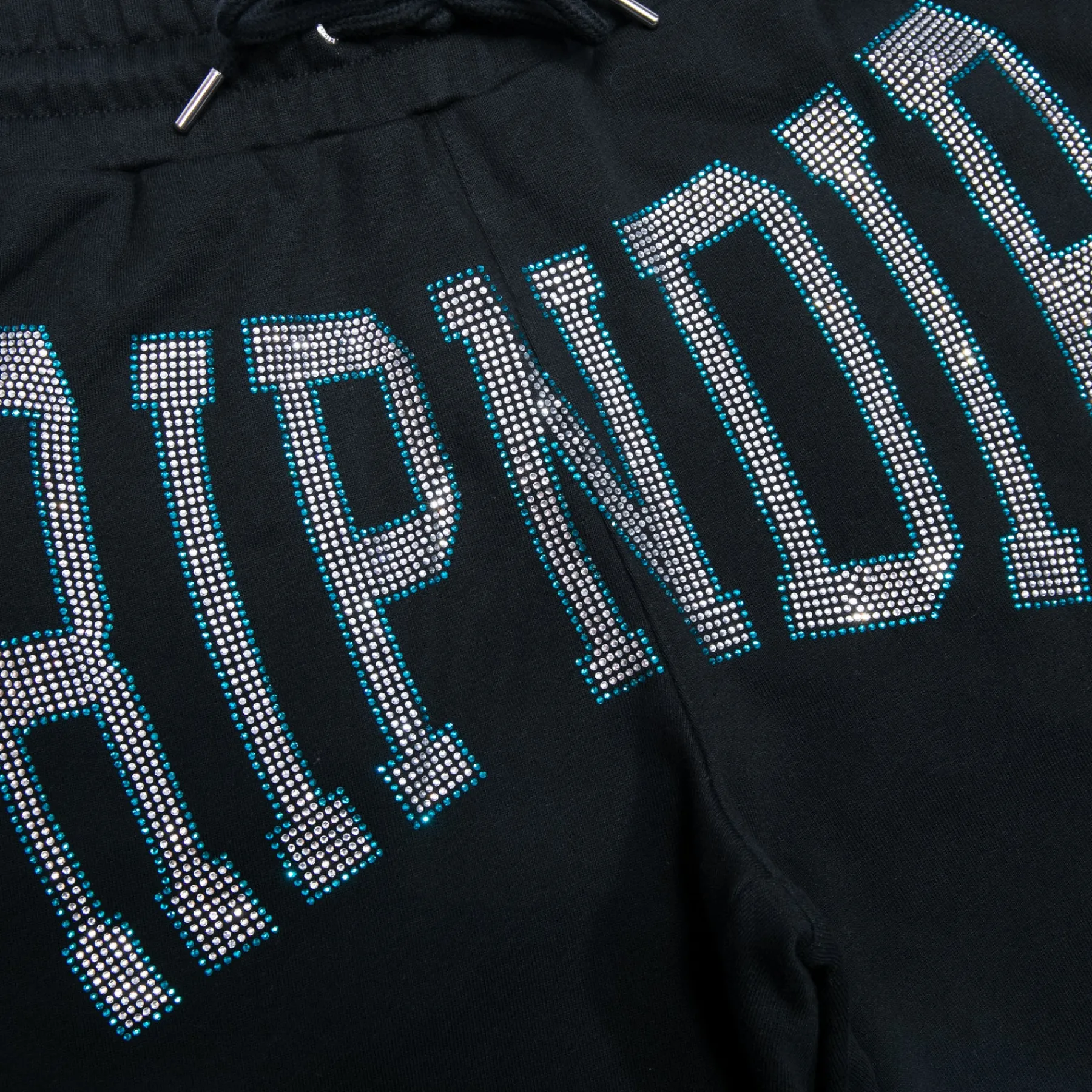 Ripndip Sweats|Shorts<Summer Revenge Rhinestone Sweatshorts (Black)