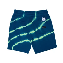 Ripndip Sweats|Shorts<Super Sanerm Sweatshorts (Navy/Neon Green Dye)