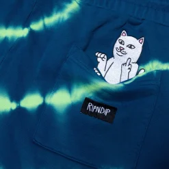 Ripndip Sweats|Shorts<Super Sanerm Sweatshorts (Navy/Neon Green Dye)