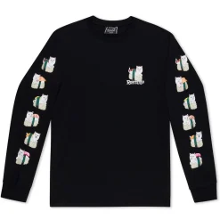 Ripndip Long Sleeve Tees<Sushi Nerm Long Sleeve (Black )
