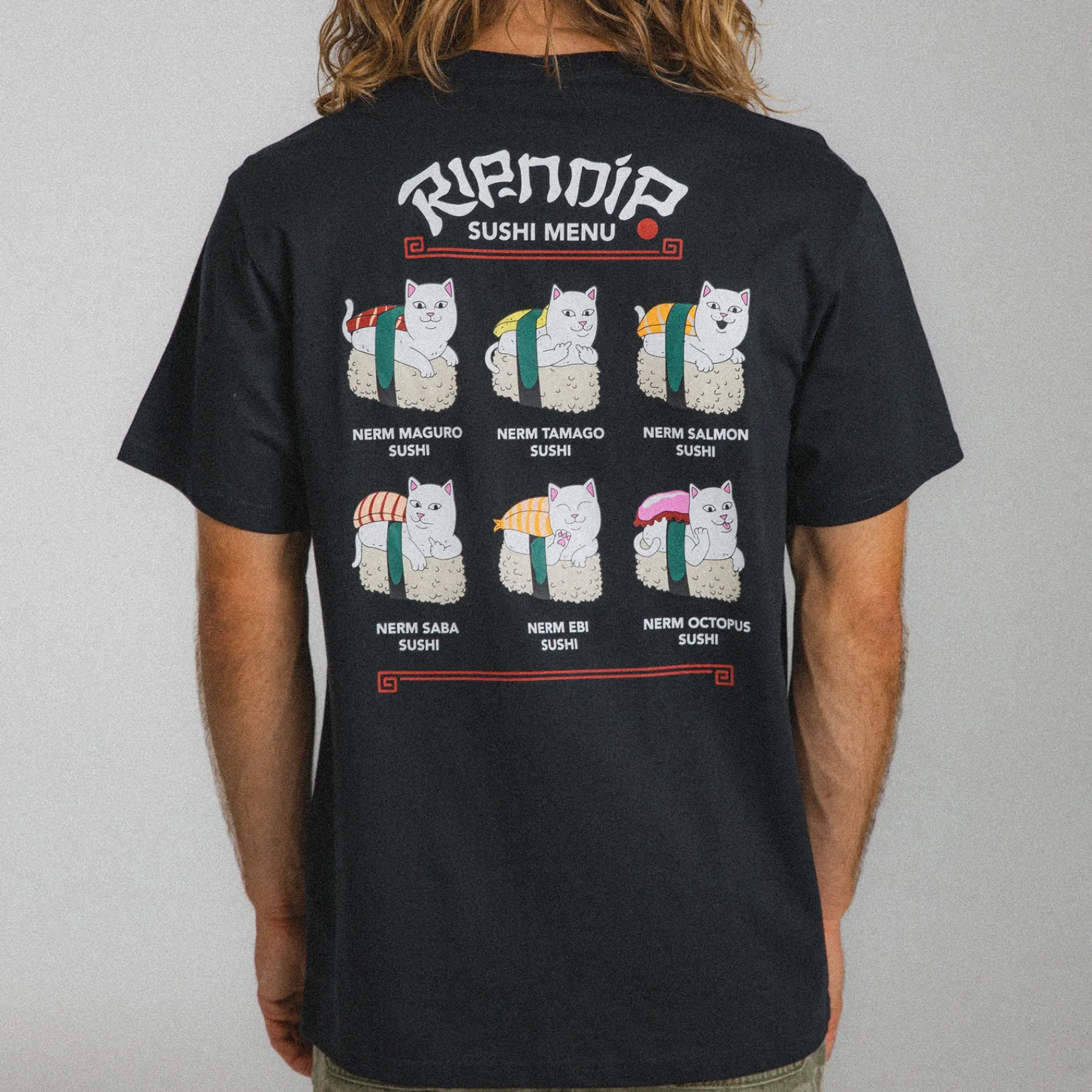 Ripndip Short Sleeve Tees<Sushi Nerm Tee (Black)