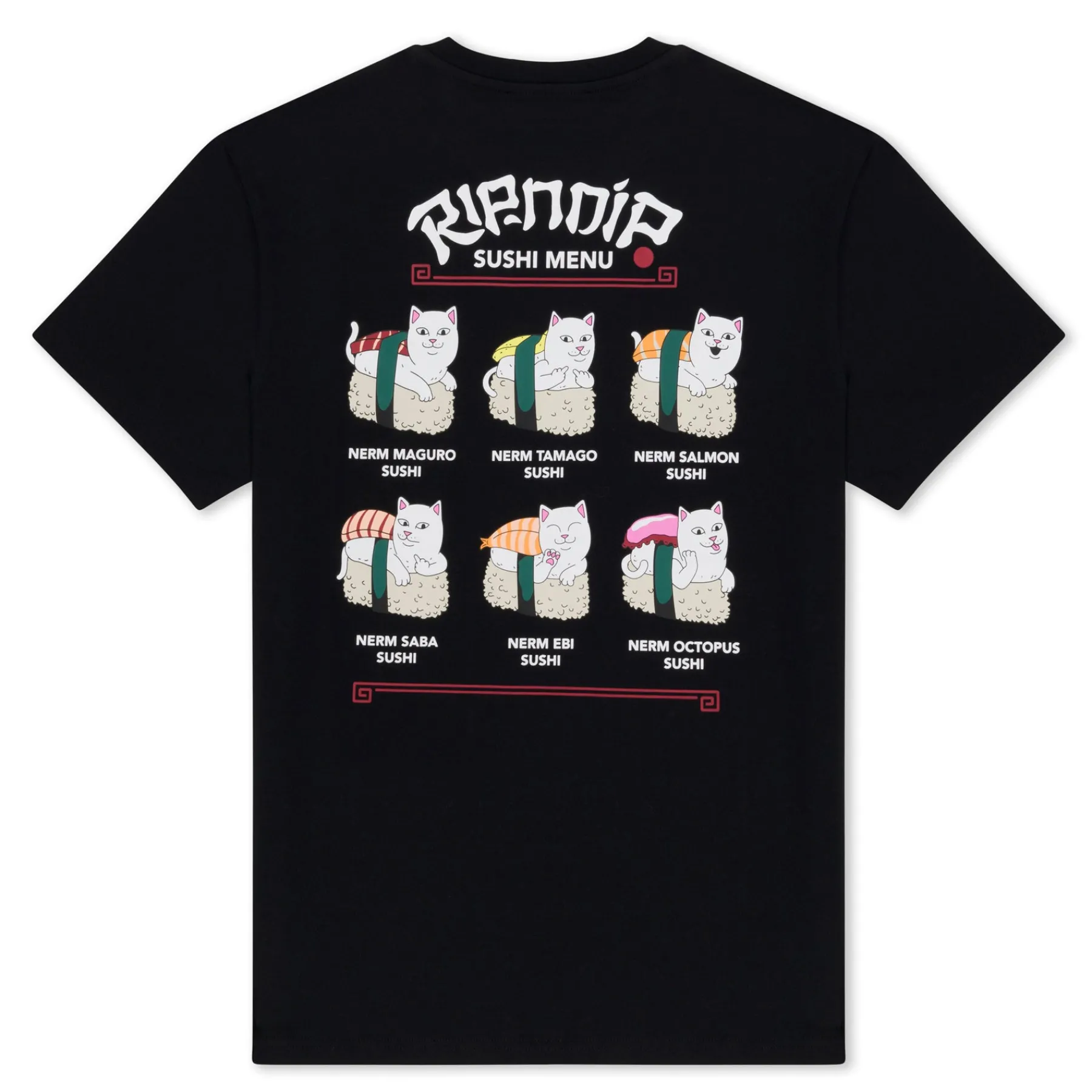 Ripndip Short Sleeve Tees<Sushi Nerm Tee (Black)