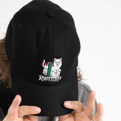 Ripndip Strapbacks / Snapbacks|Stocking Stuffers<Sushi Nerm Wool Strapback (Black)