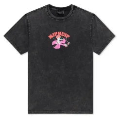 Ripndip Short Sleeve Tees<Take A Trip Tee (Black Wash )