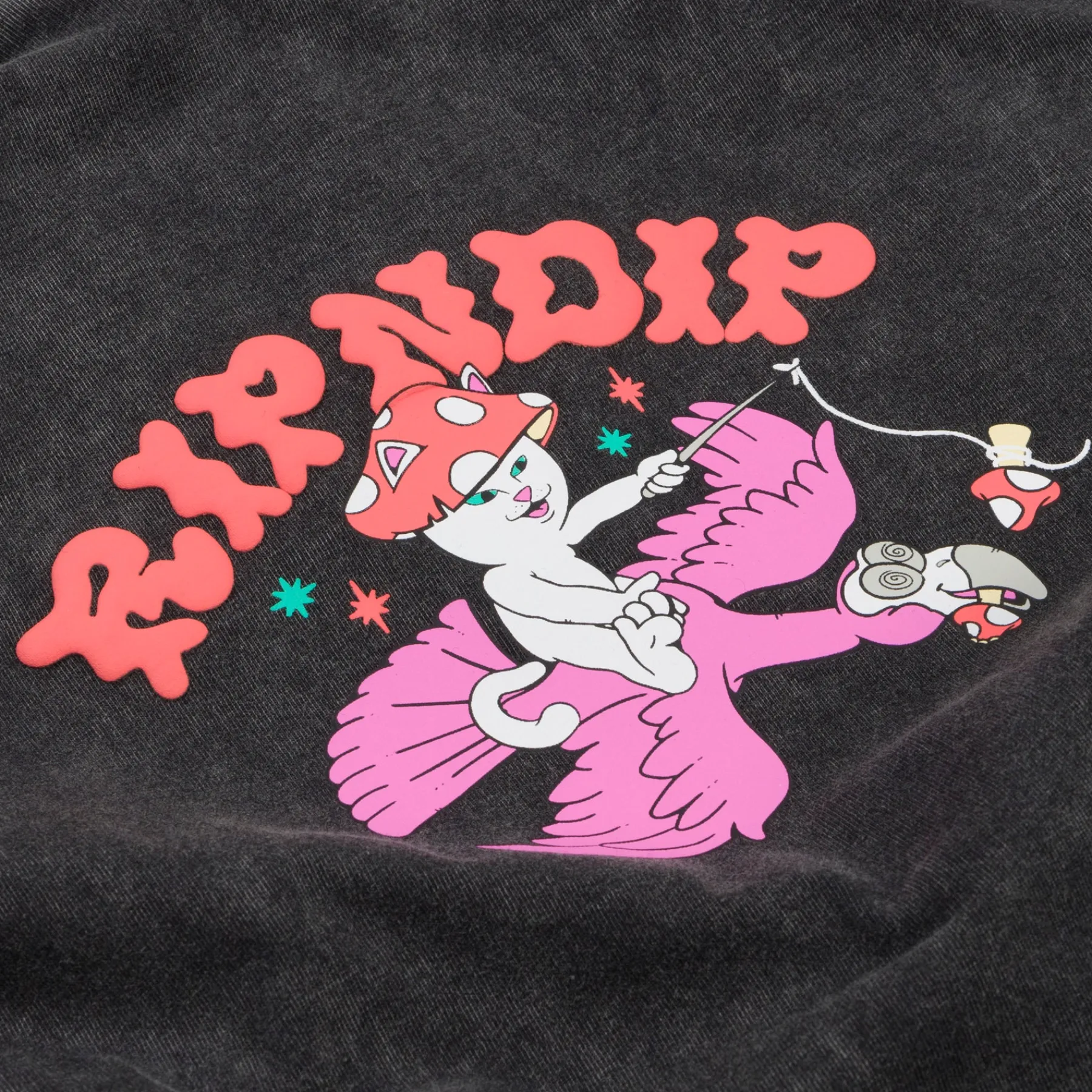 Ripndip Short Sleeve Tees<Take A Trip Tee (Black Wash )
