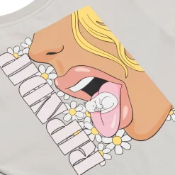 Ripndip Womens|Womens<Taste Like Nerm Cropped Baby Tee (Grey)