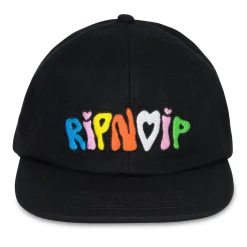 Ripndip Strapbacks / Snapbacks<Taste The Rainbow Wool Snapback  (Black)