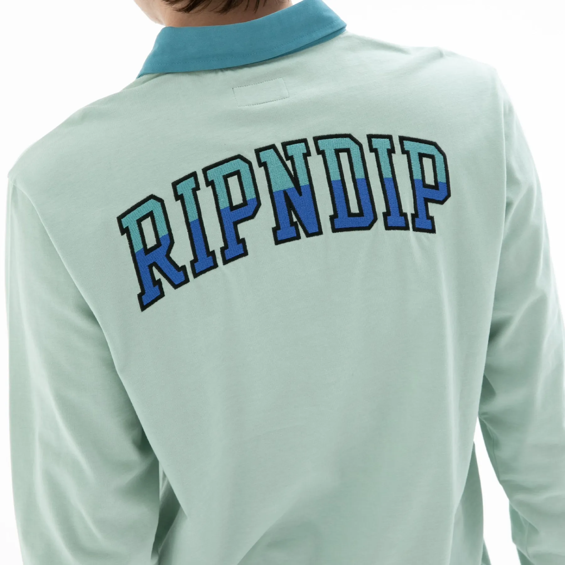 Ripndip Knits / Sweaters|Stocking Stuffers<Team Spirit Long Sleeve Rugby (Sage)