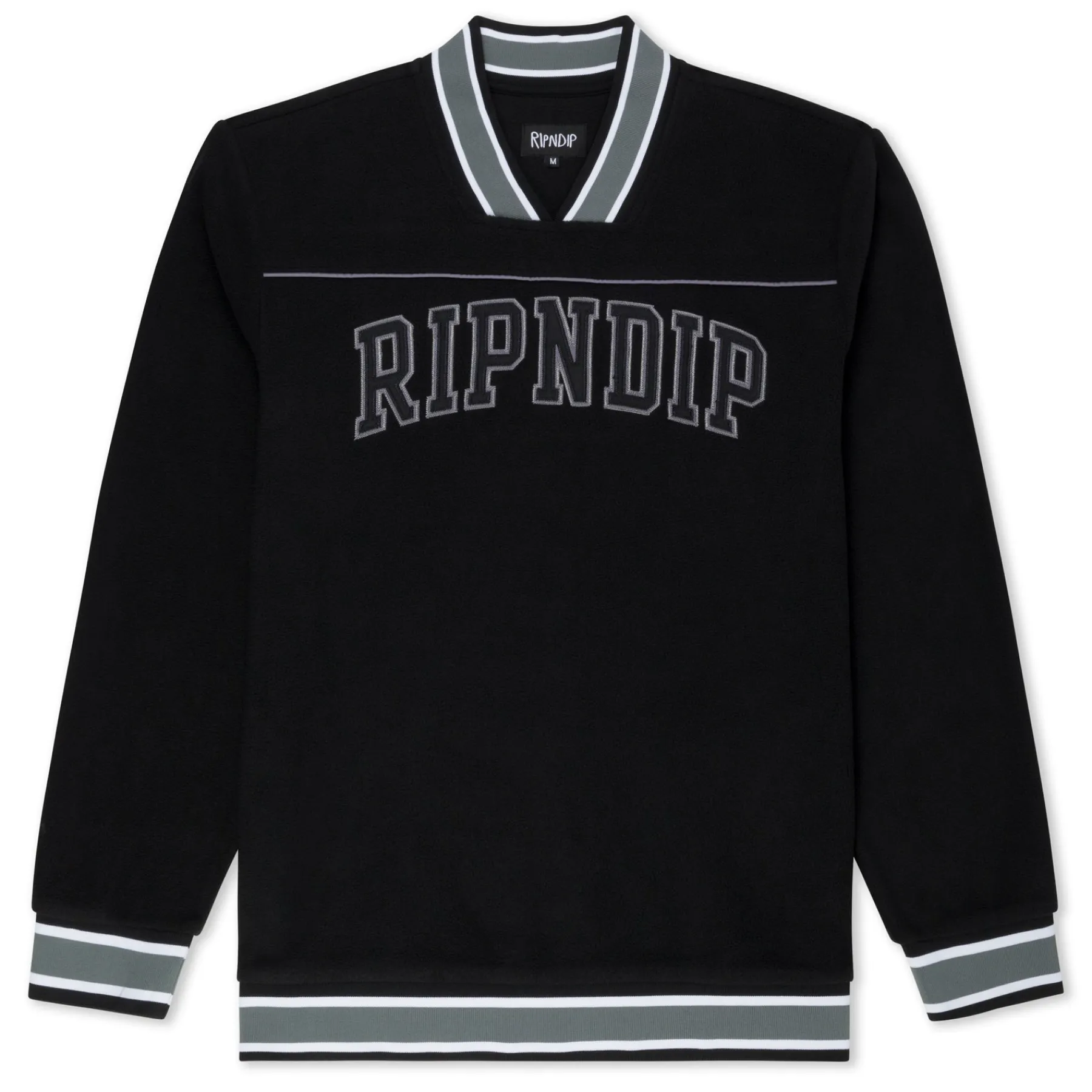 Ripndip Hoodies / Crewnecks|Knits / Sweaters<Team Spirit Polar Fleece Crewneck (Black)
